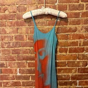 Paloma Wool Teal and Orange Dress